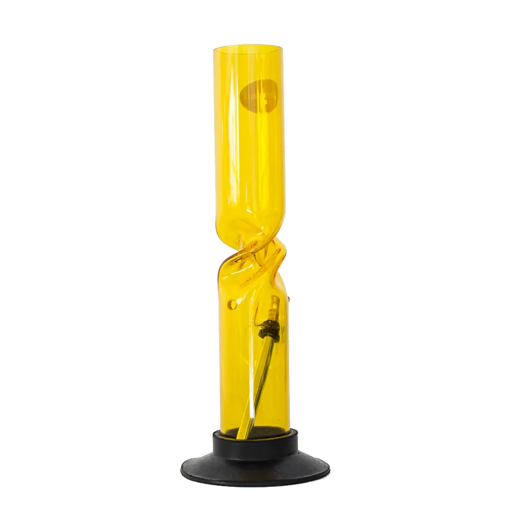 Acrylic Twist Bong - Yellow