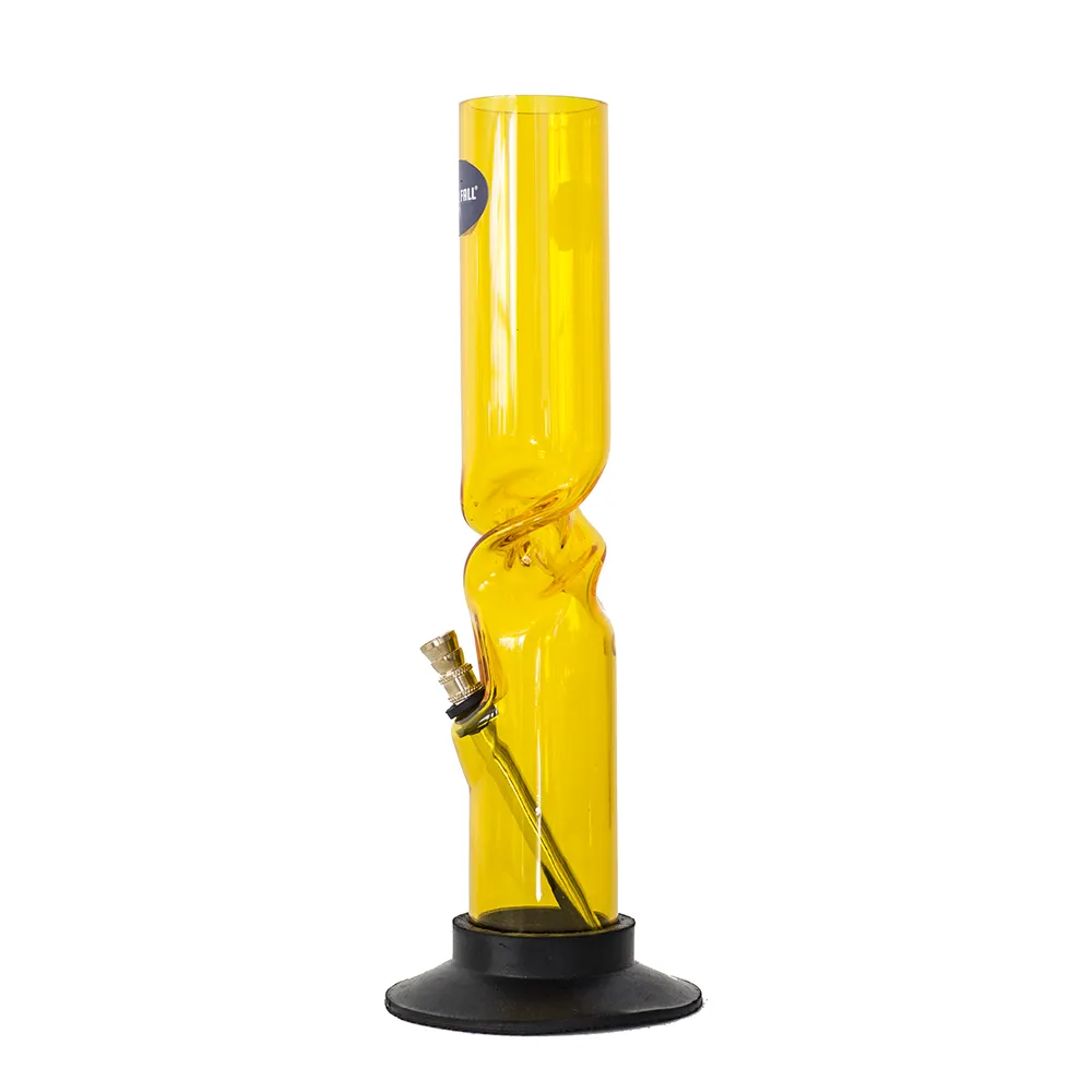 Acrylic Twist Bong - Yellow