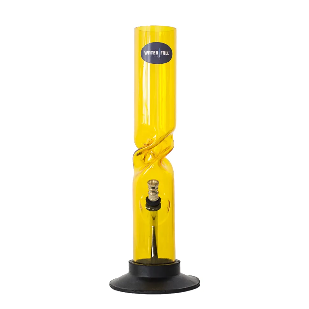 Acrylic Twist Bong - Yellow