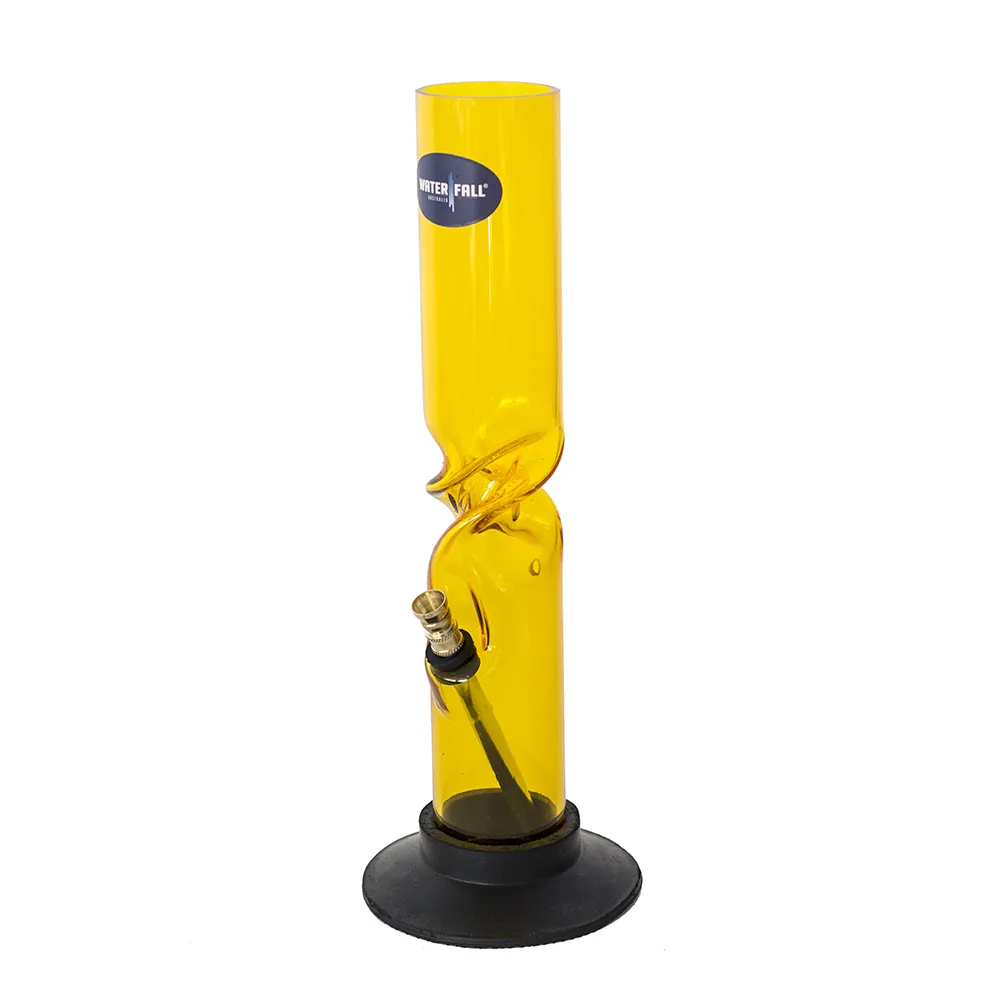 Acrylic Twist Bong - Yellow