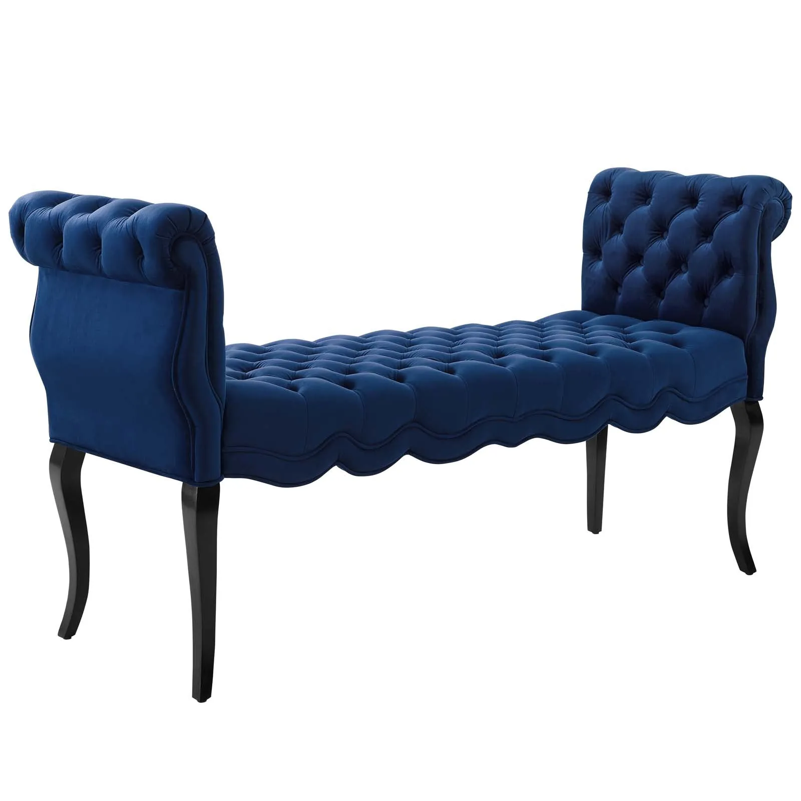 Adelia Chesterfield Style Button Tufted Performance Velvet Bench