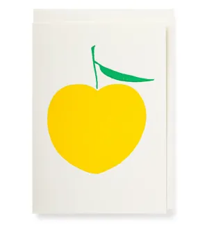 Apple Yellow Notecard