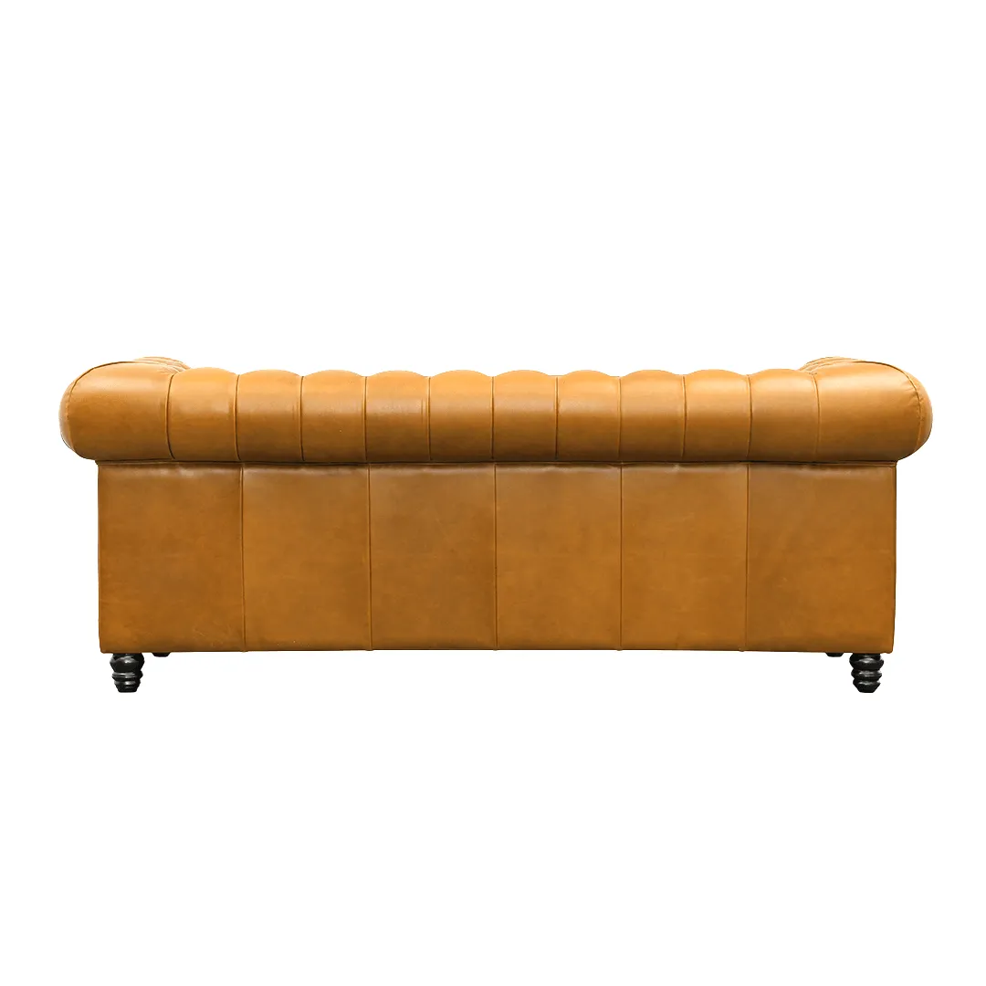 Arthur Premium Aniline Leather Chesterfield Sofa by Chattel