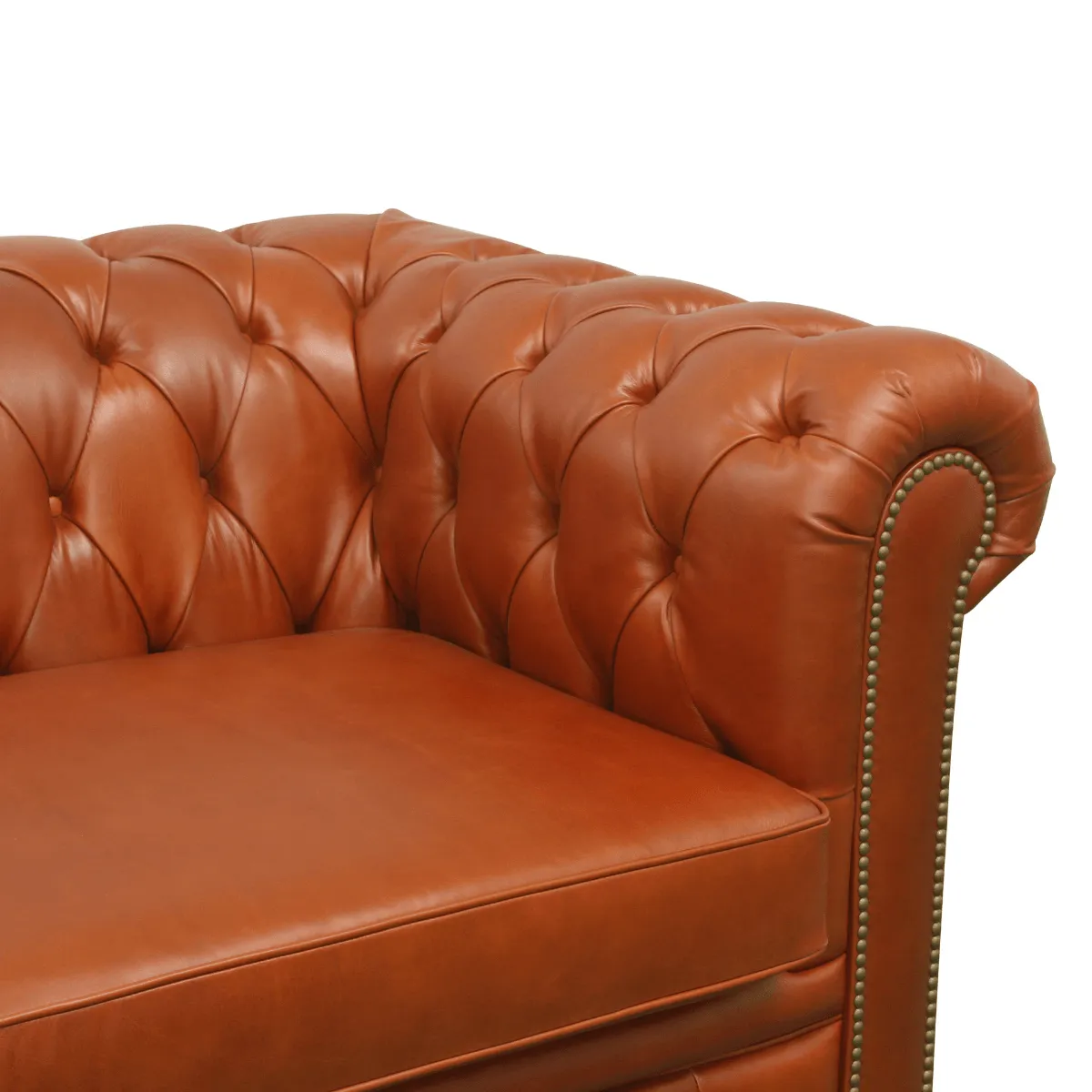 Arthur Premium Aniline Leather Chesterfield Sofa by Chattel