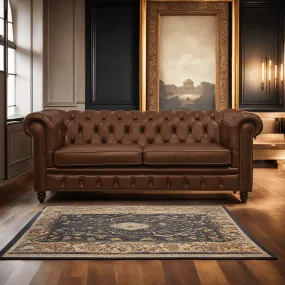 Arthur Premium Aniline Leather Chesterfield Sofa by Chattel