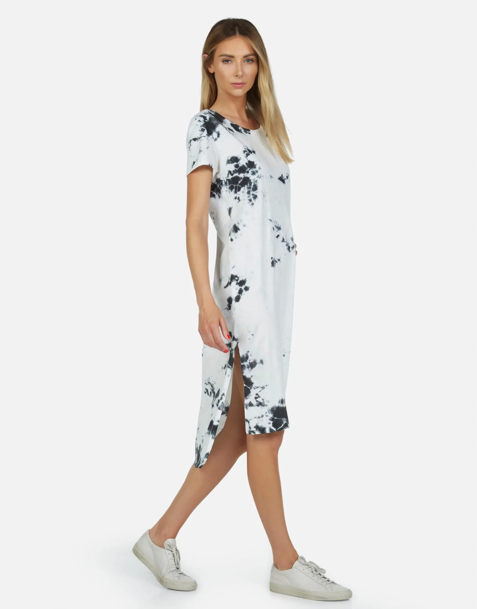 Augustus LE Black White Tie Dye Dress