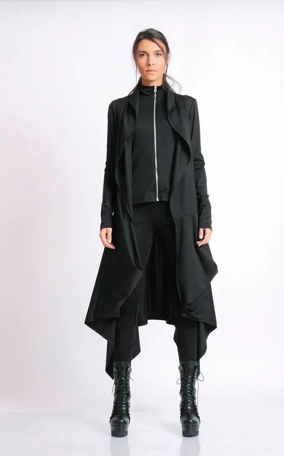 Black Asymmetric Coat