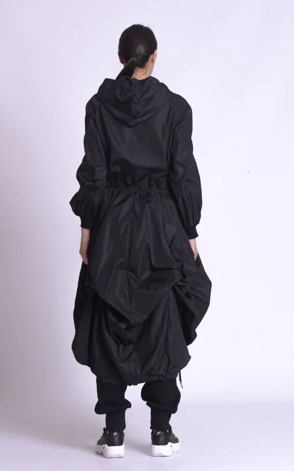 Black Long Raincoat