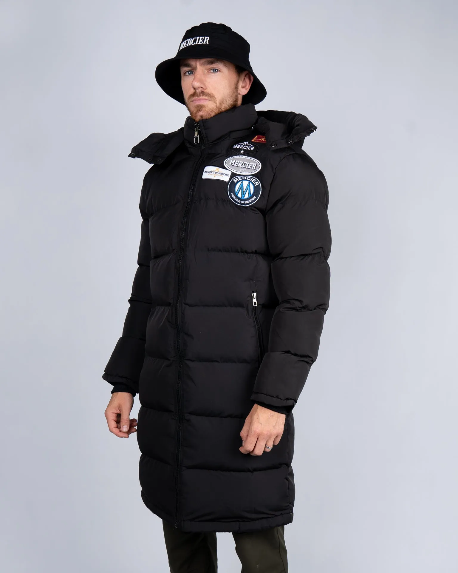 Black OG Longline Puffer Jacket