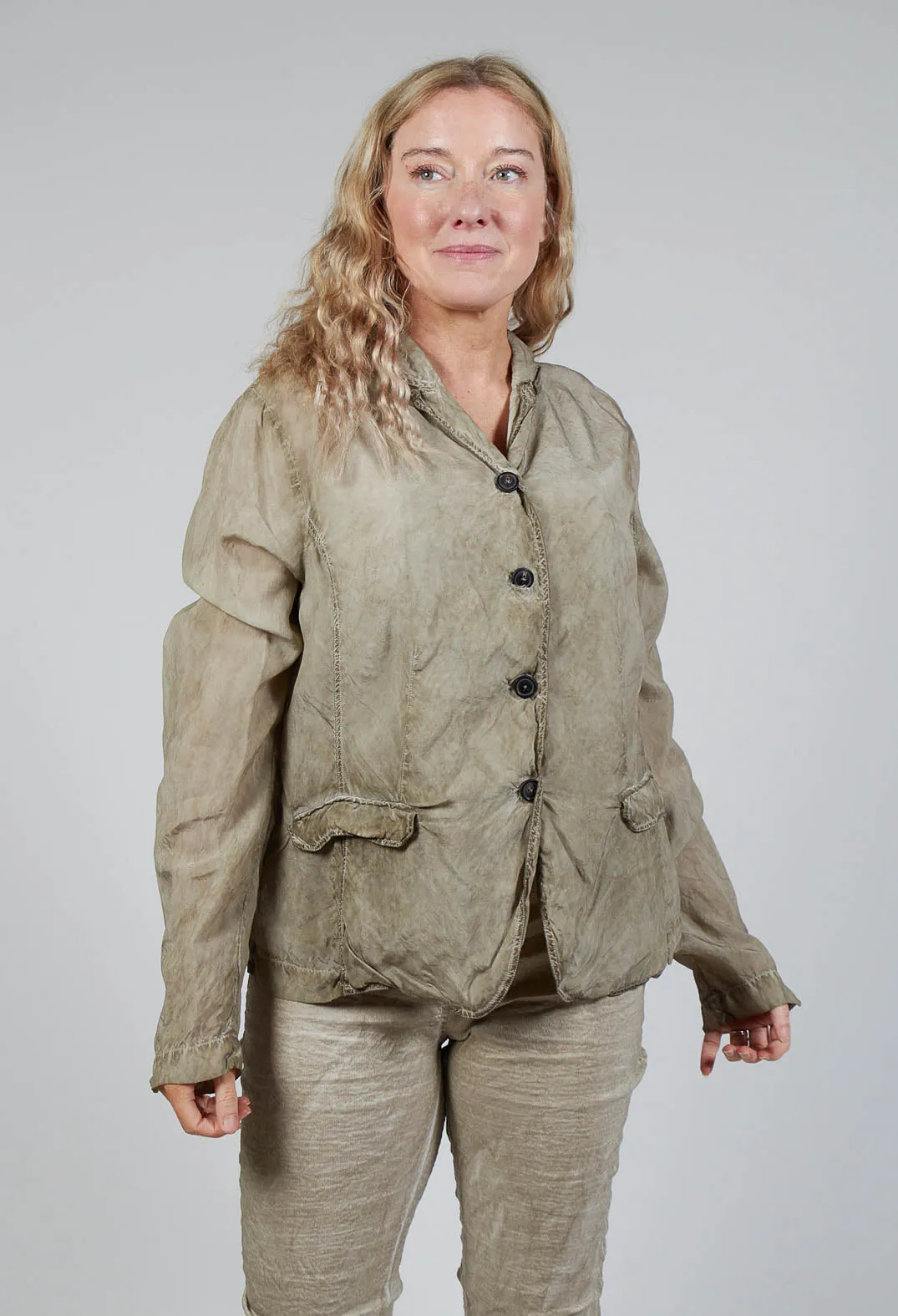 Bleached Jacket in Linen