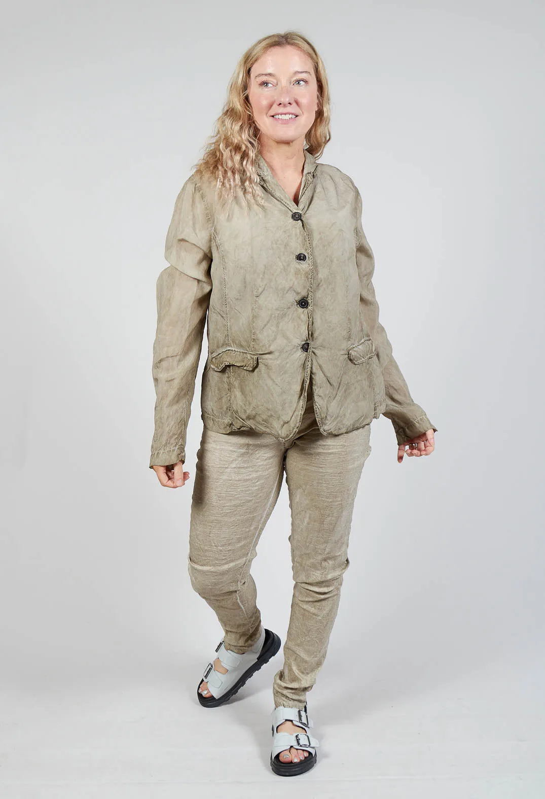 Bleached Jacket in Linen