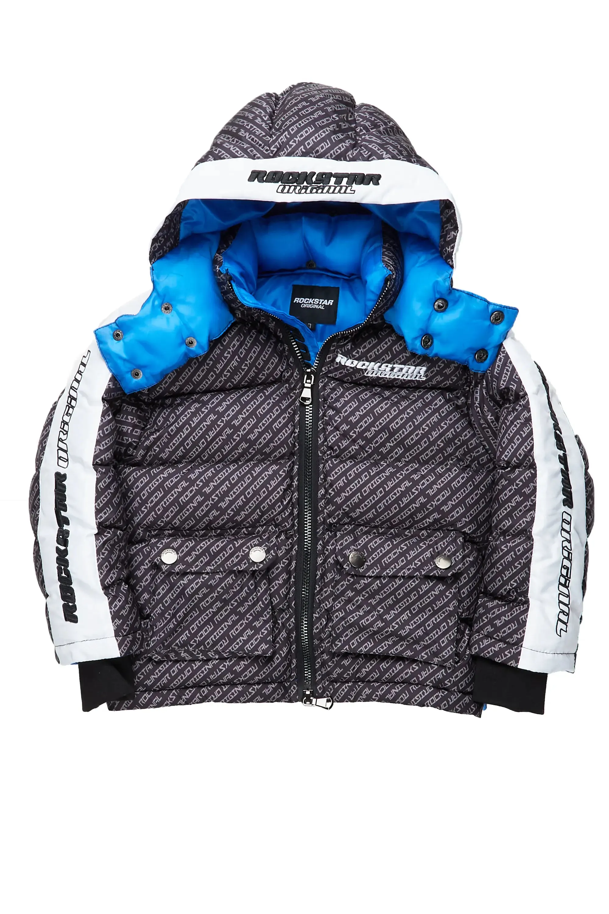 Boys Bryson Black Heavy Puffer Jacket