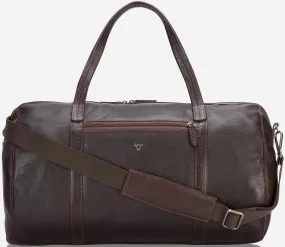 Brando Kudu Leather Military Style Duffle | Brown