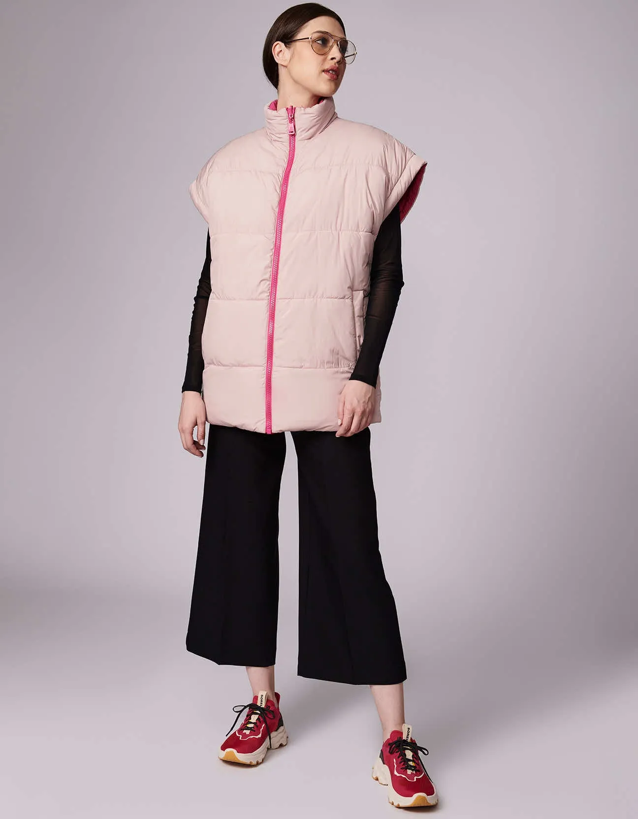 Breast Cancer Awareness Reversible Puffer Vest