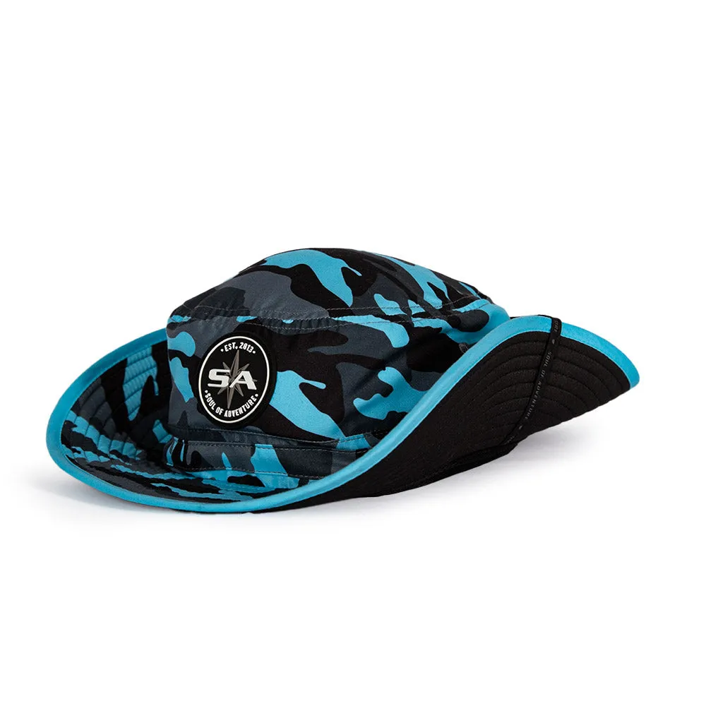 Bucket Hat | Aqua Military Camo