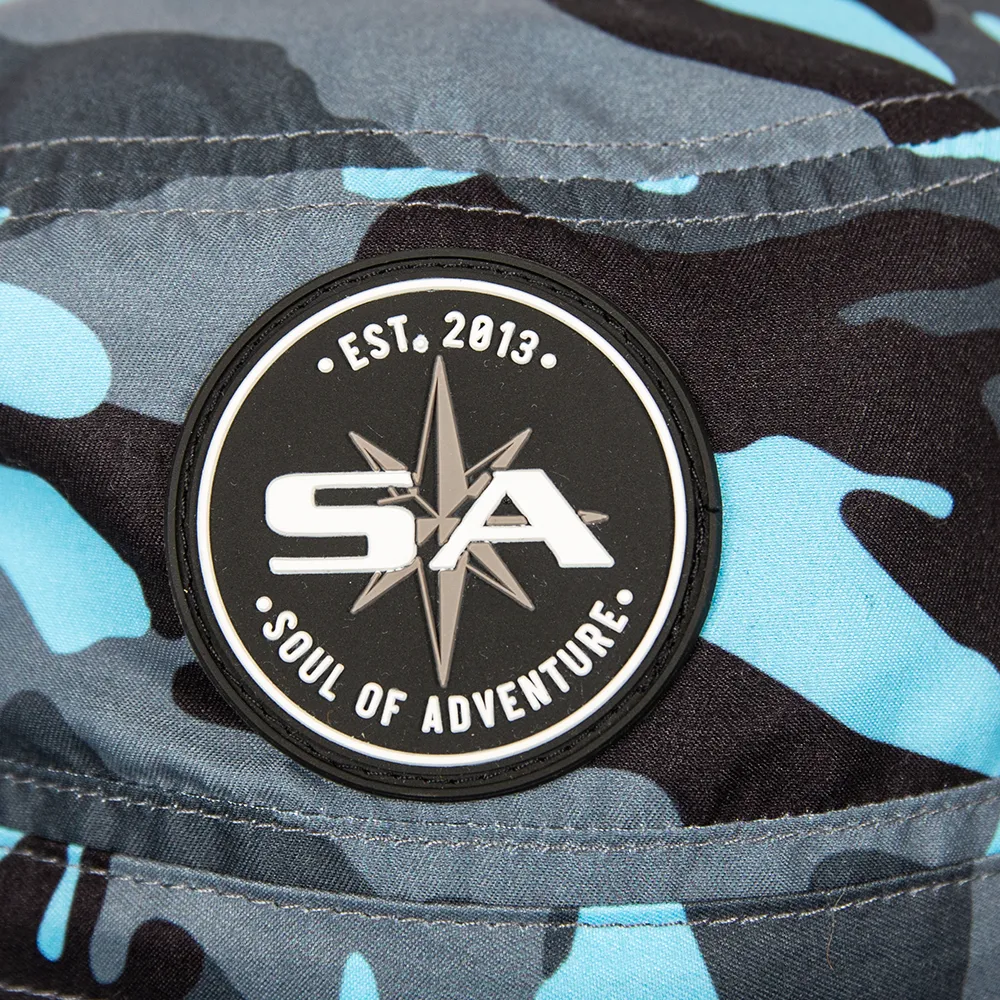 Bucket Hat | Aqua Military Camo