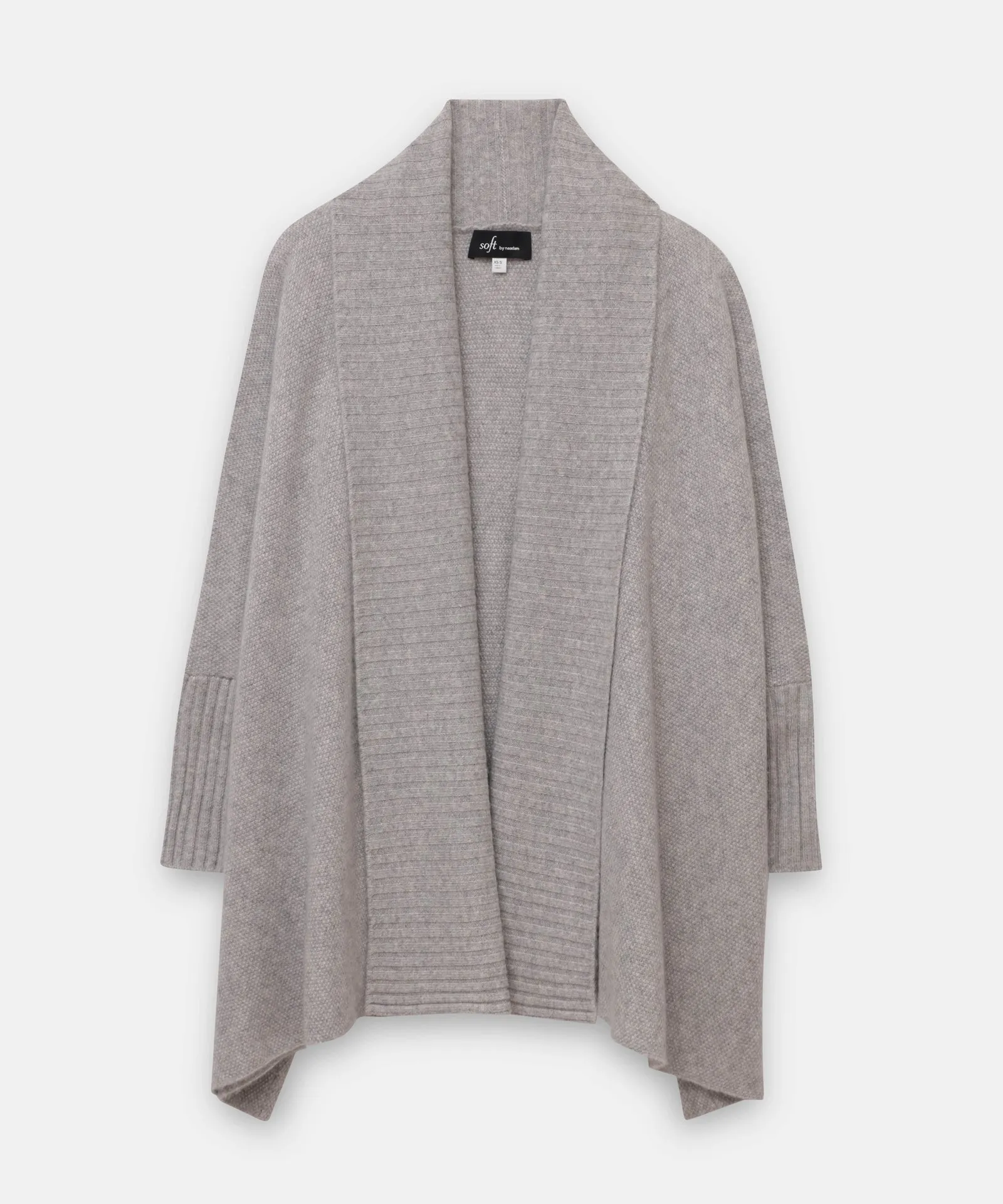 Cashmere Shawl Collar Cocoon Cardigan