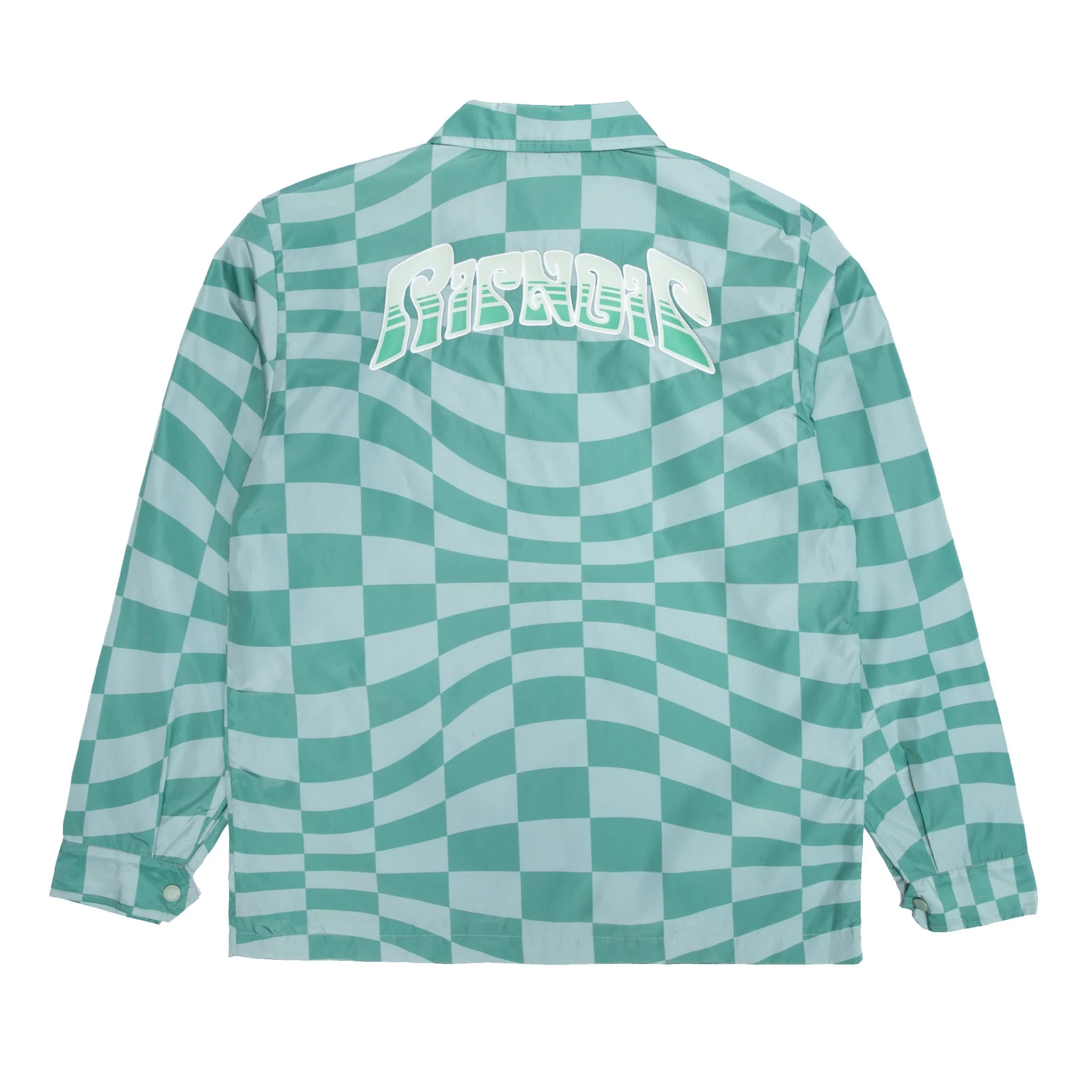 Checked Coaches Jacket (Military Green)