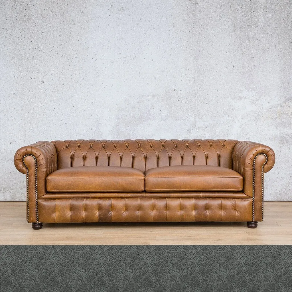 Chesterfield 3 2 1 Leather Sofa Suite