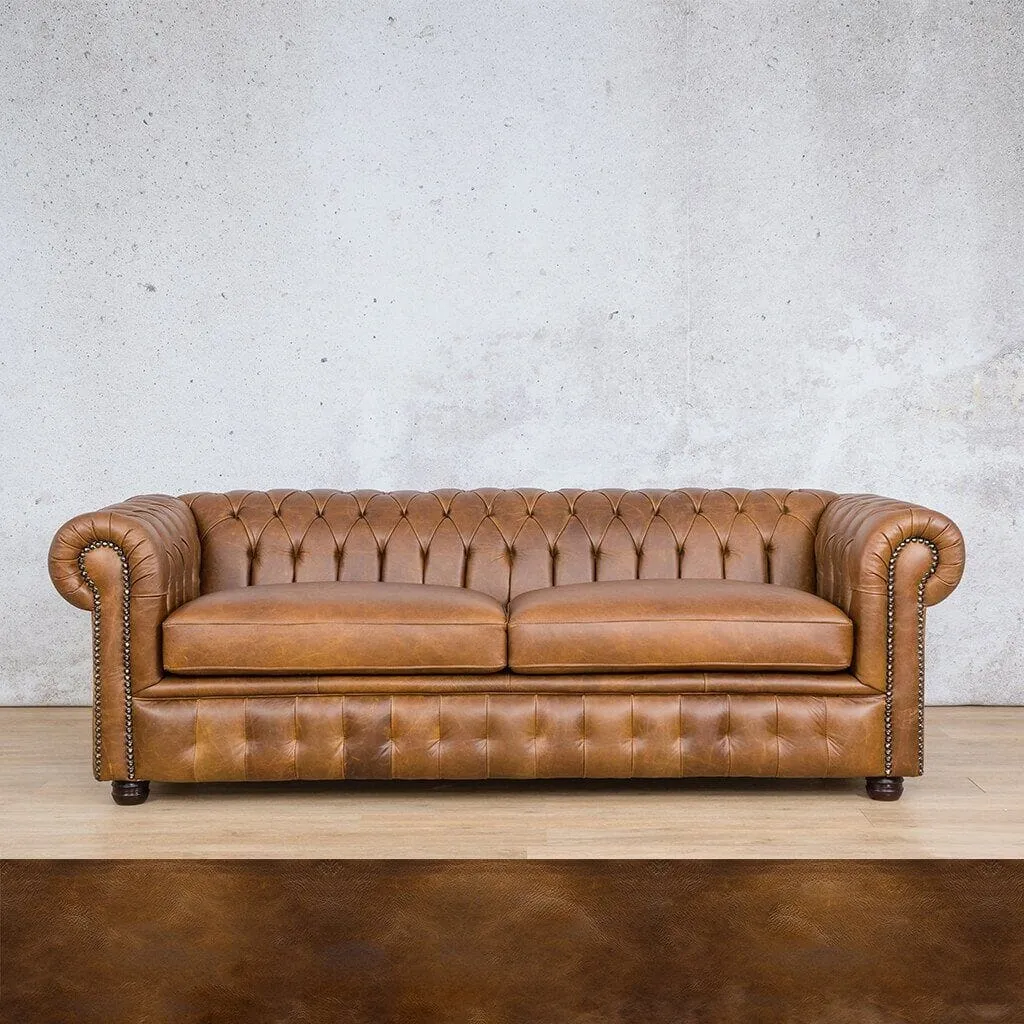 Chesterfield 3 2 1 Leather Sofa Suite