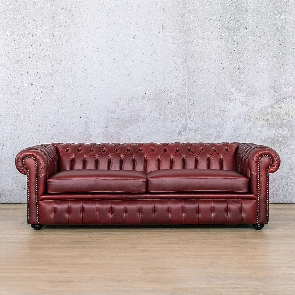 Chesterfield 3 2 1 Leather Sofa Suite