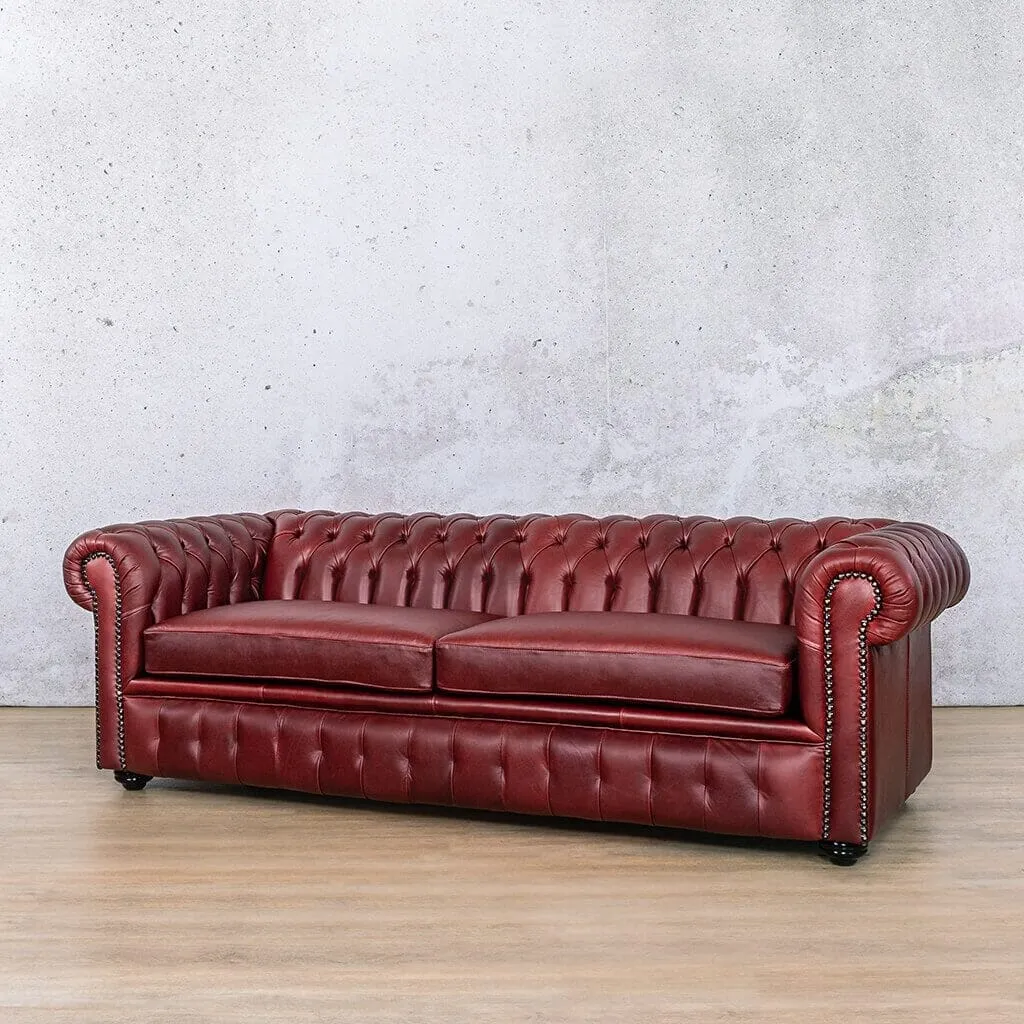 Chesterfield 3 2 1 Leather Sofa Suite