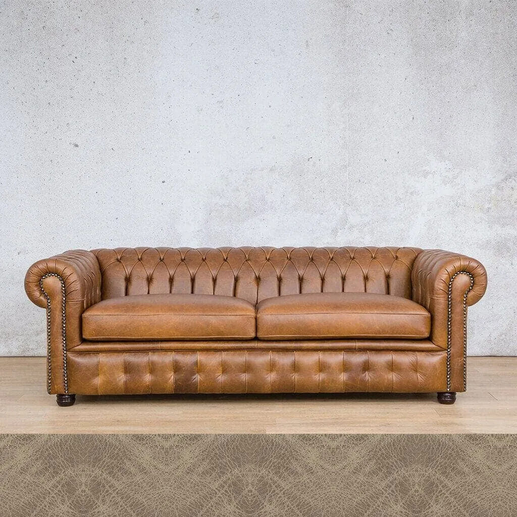 Chesterfield 3 2 1 Leather Sofa Suite