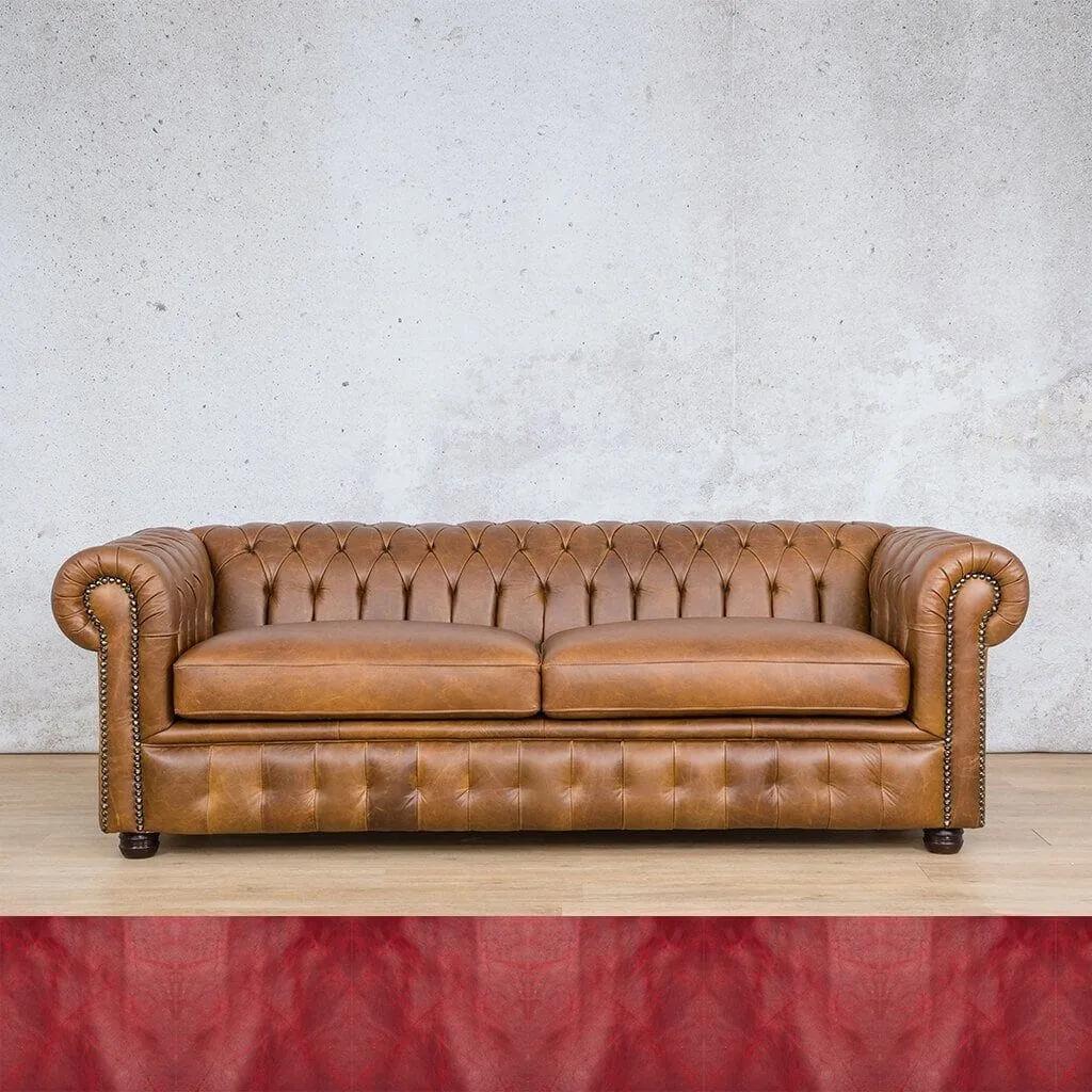 Chesterfield 3 2 1 Leather Sofa Suite