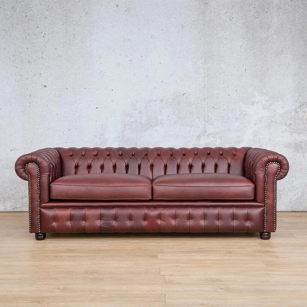 Chesterfield 3 2 1 Leather Sofa Suite