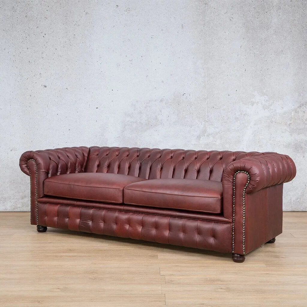 Chesterfield 3 2 1 Leather Sofa Suite