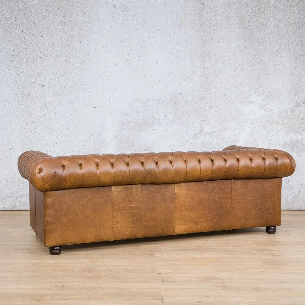 Chesterfield 3 Seater Leather Sofa