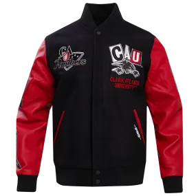 CLARK ATLANTA UNIVERSITY HOMECOMING MEN'S WOOL VARSITY JACKET (BLACK/RED)