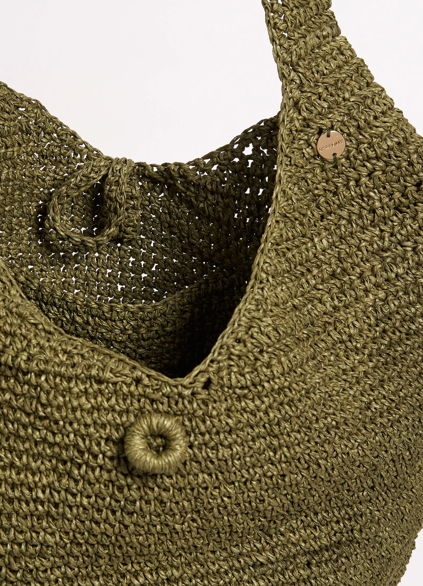 Cocoon Woven Tote - Olive