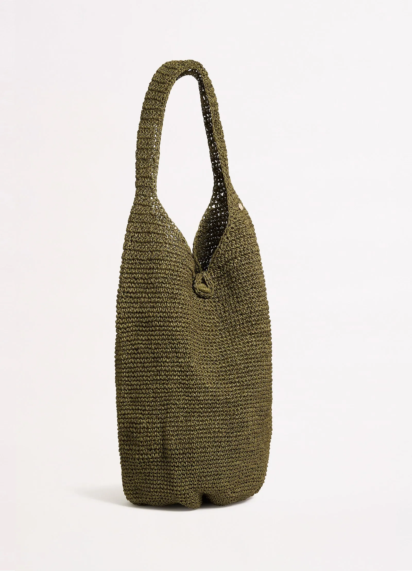 Cocoon Woven Tote - Olive