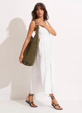 Cocoon Woven Tote - Olive