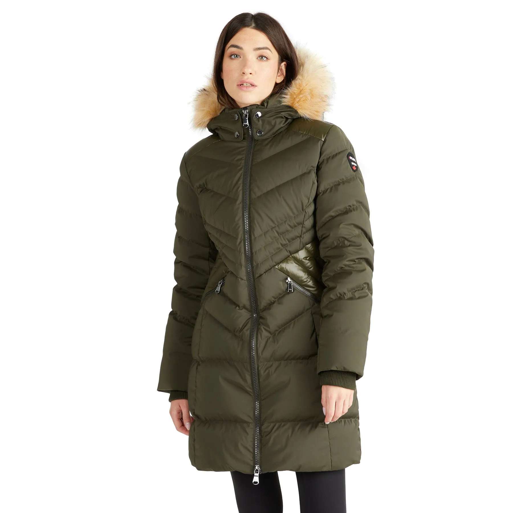 Countess Women's Puffer w/ Faux Fur Trim