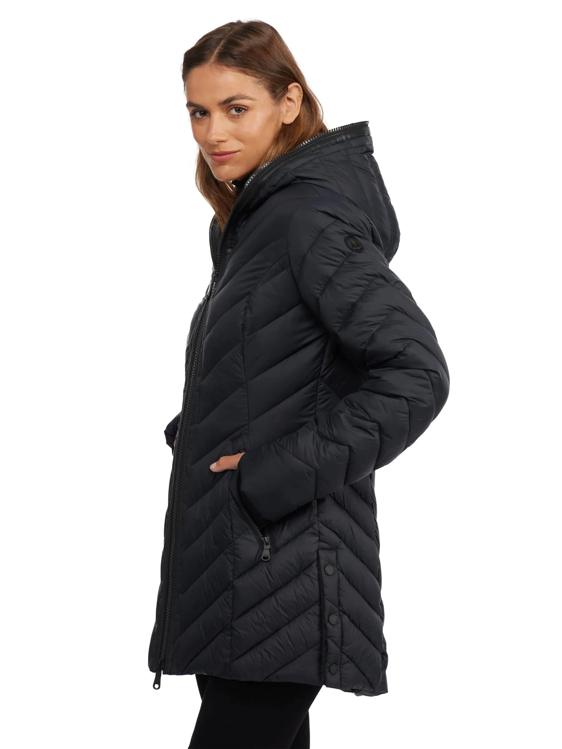 Cypress Women's Featherless Puffer w/ Faux Fur