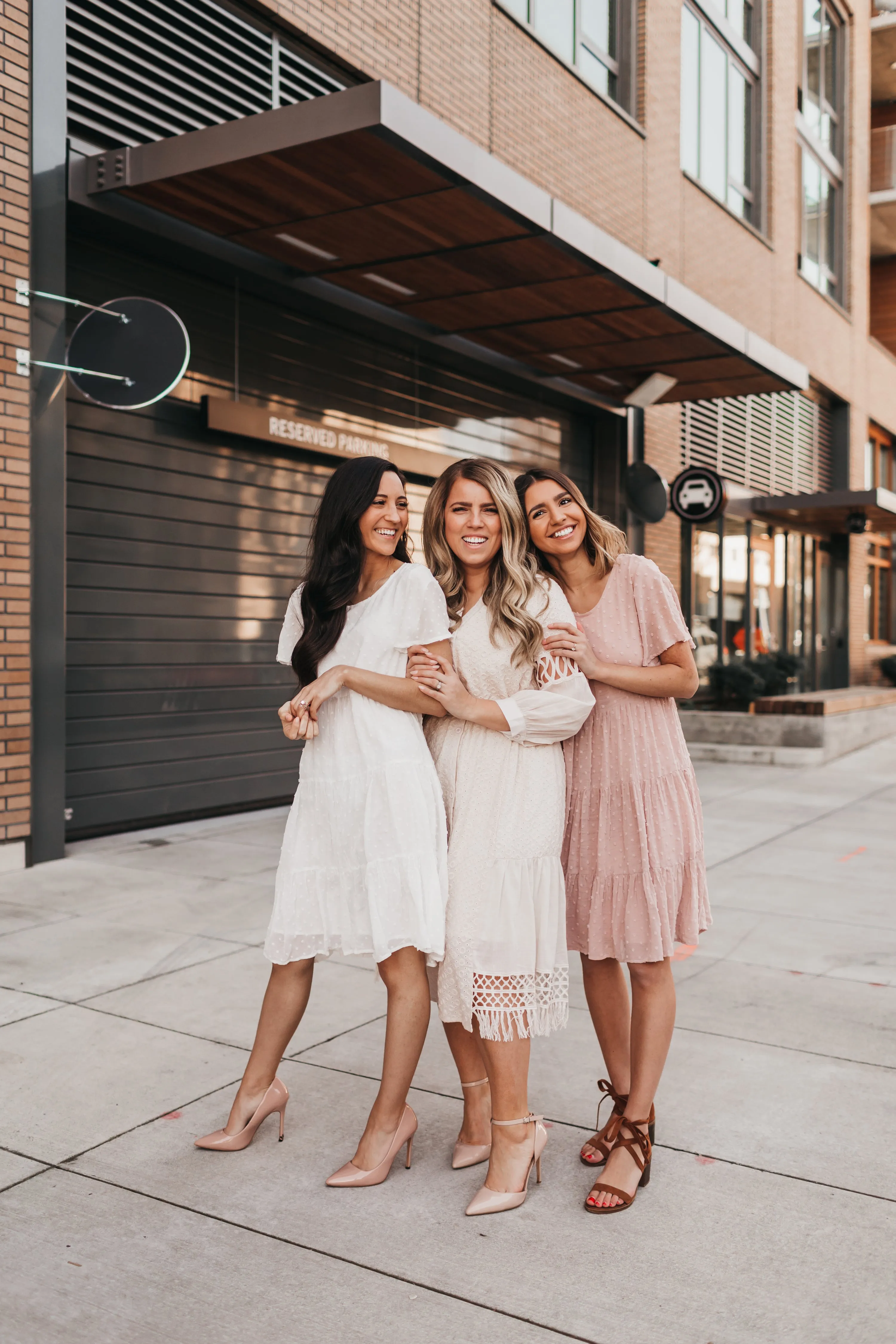 Eleanor Swing Dress in Swiss Dot White