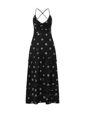 Eucleia Dress in Black & White