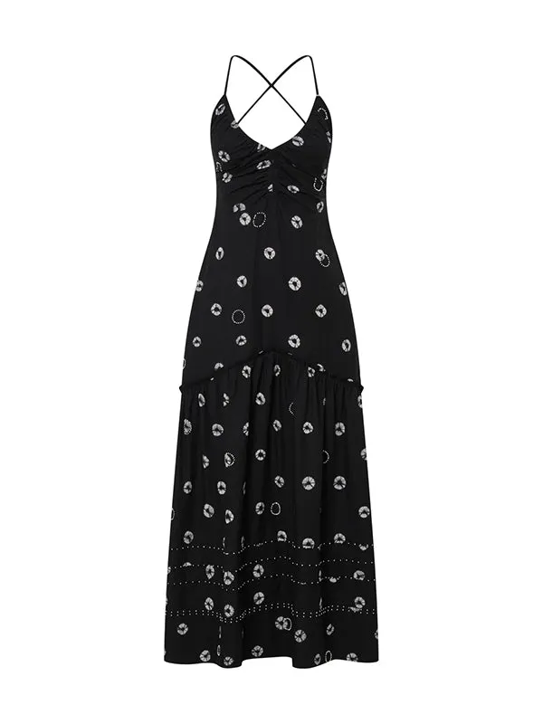 Eucleia Dress in Black & White