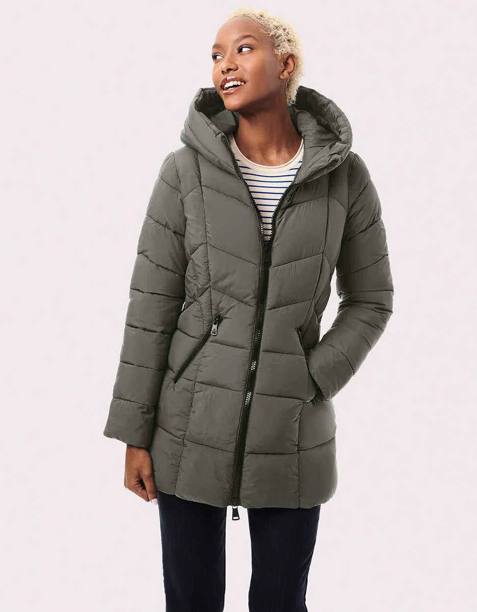 Fab Funnel Quilted Puffer Jacket