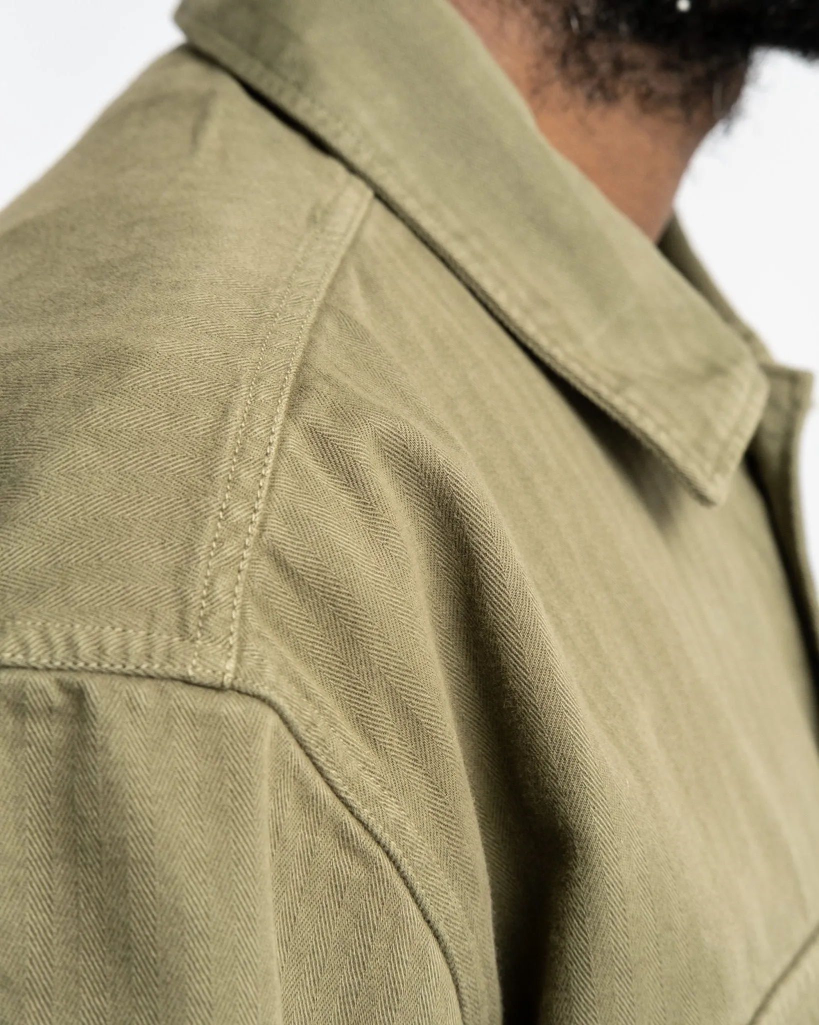 Fatigue Shirt Herringbone Twill Military