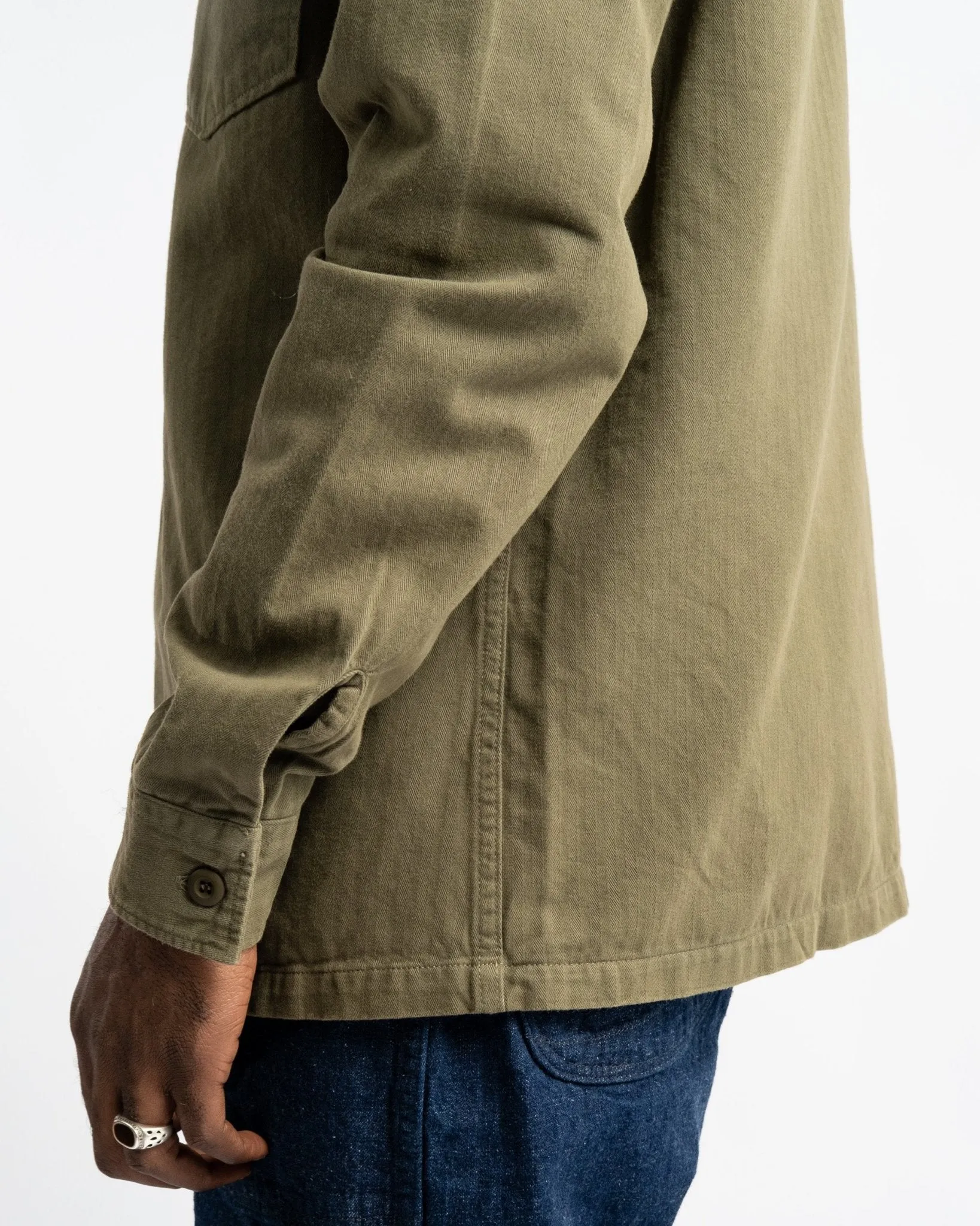 Fatigue Shirt Herringbone Twill Military