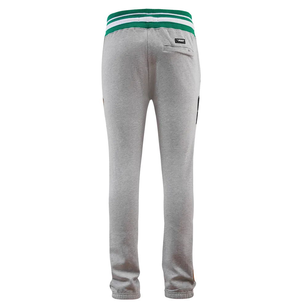 FLORIDA A&M UNIVERSITY HOMECOMING MEN'S RIB SWEATPANT (HEATHER GREY/GREEN)