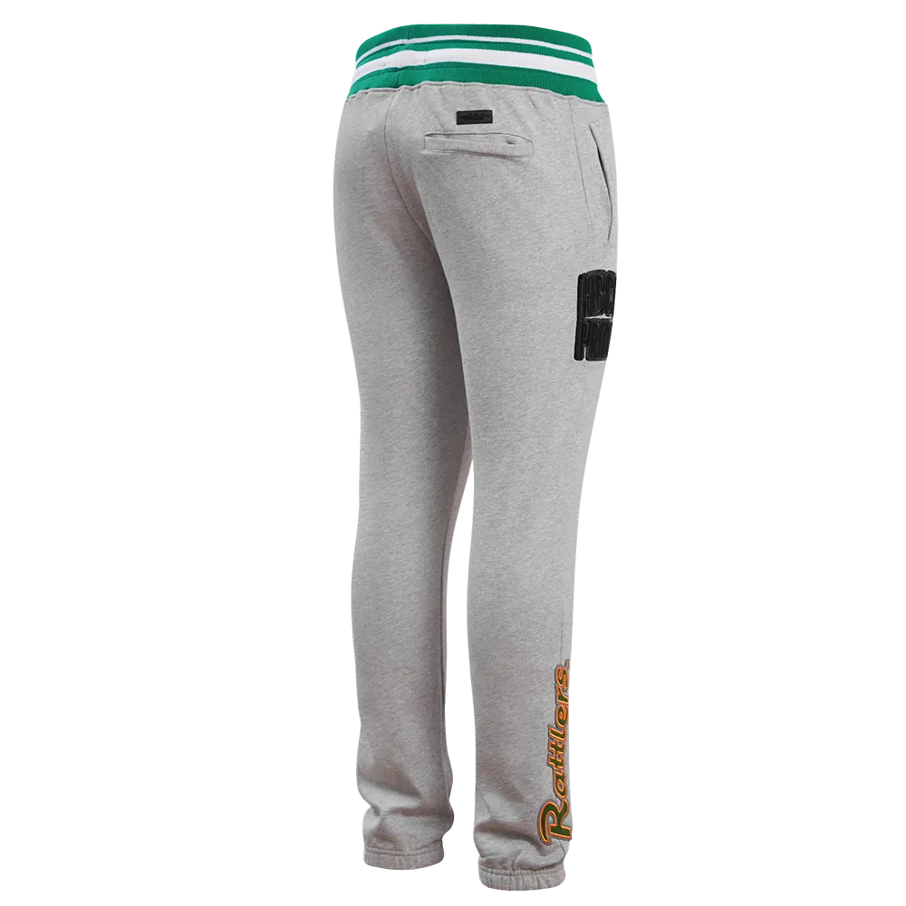 FLORIDA A&M UNIVERSITY HOMECOMING MEN'S RIB SWEATPANT (HEATHER GREY/GREEN)