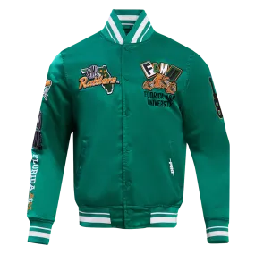 FLORIDA A&M UNIVERSTIY HOMECOMING MEN'S RIB SATIN JACKET (KELLY GREEN)