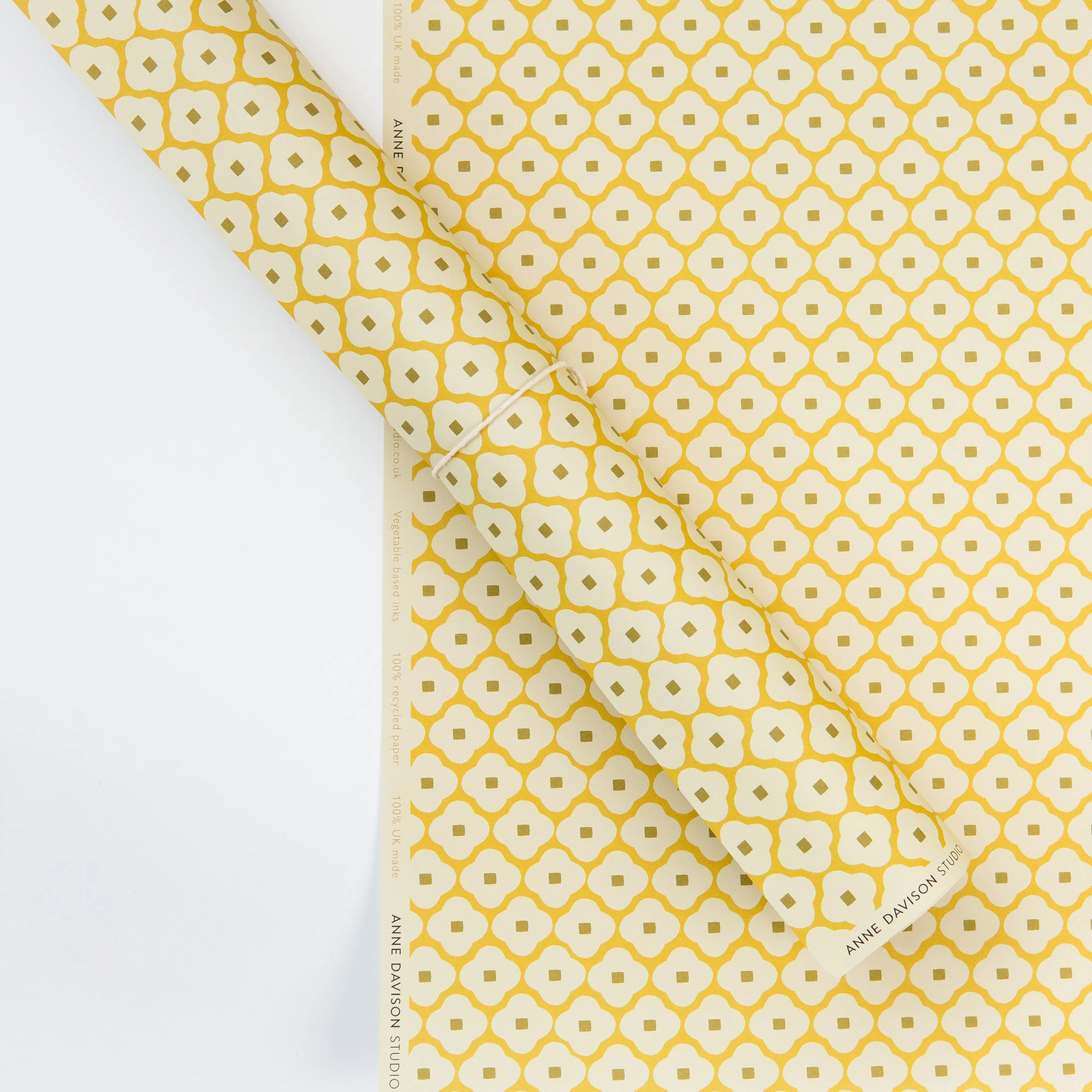 Flower Wrapping Paper - Yellow