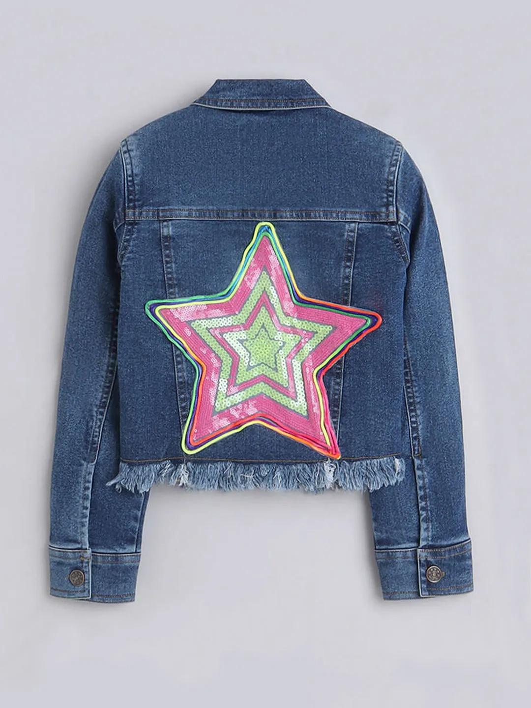 Girls Denim Short Jacket