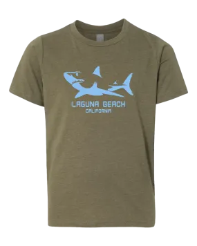 Great White Shadow Youth Tee - Military Green