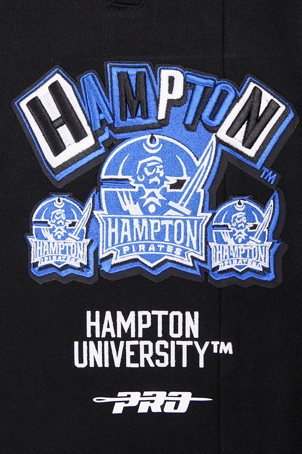 HAMPTON UNIVERSITY HOMECOMING MEN'S RIB SWEATPANT (BLACK/ROYAL BLUE/BLACK)